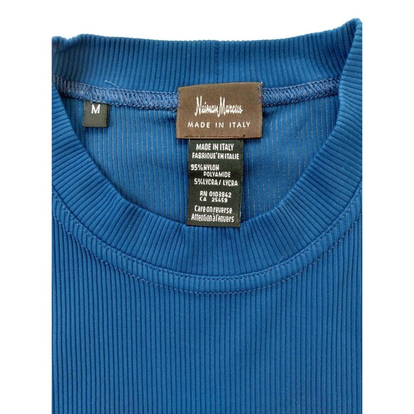 Neiman Marcus Womens Medium Top Ribbed Knit Casual Office Capsule Minimalist - Picture 3 of 6